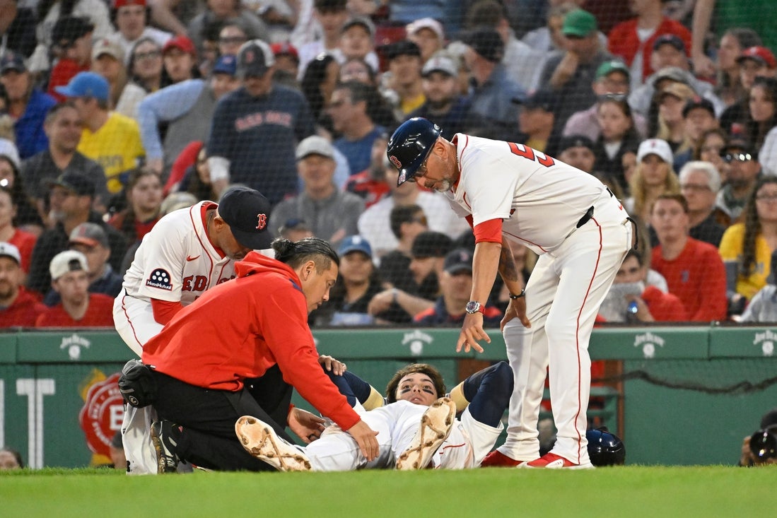Triston Casas, 1B de Red Sox, en IL por rotura de tendón patelar