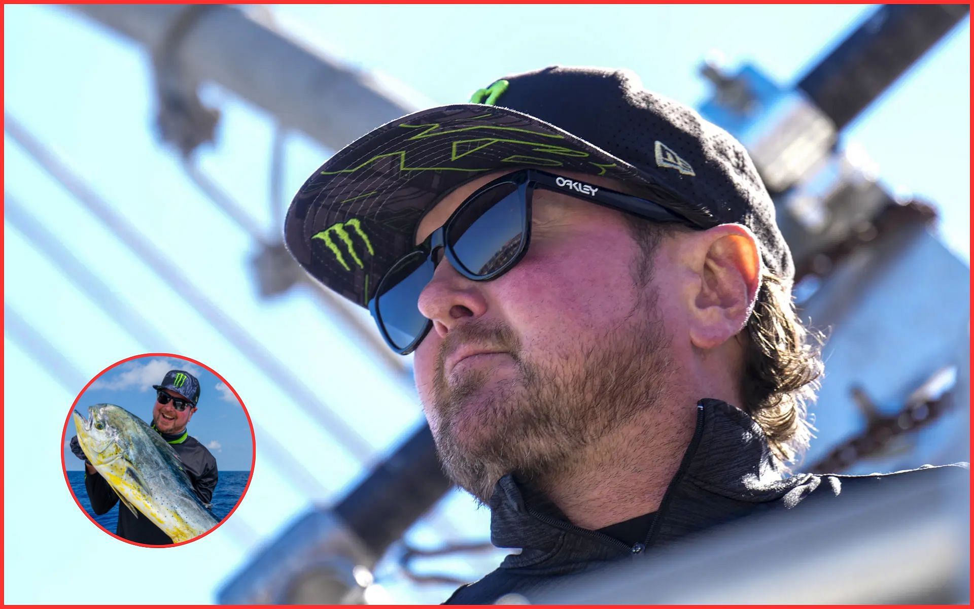 Kurt Busch participa en su primer torneo de pesca