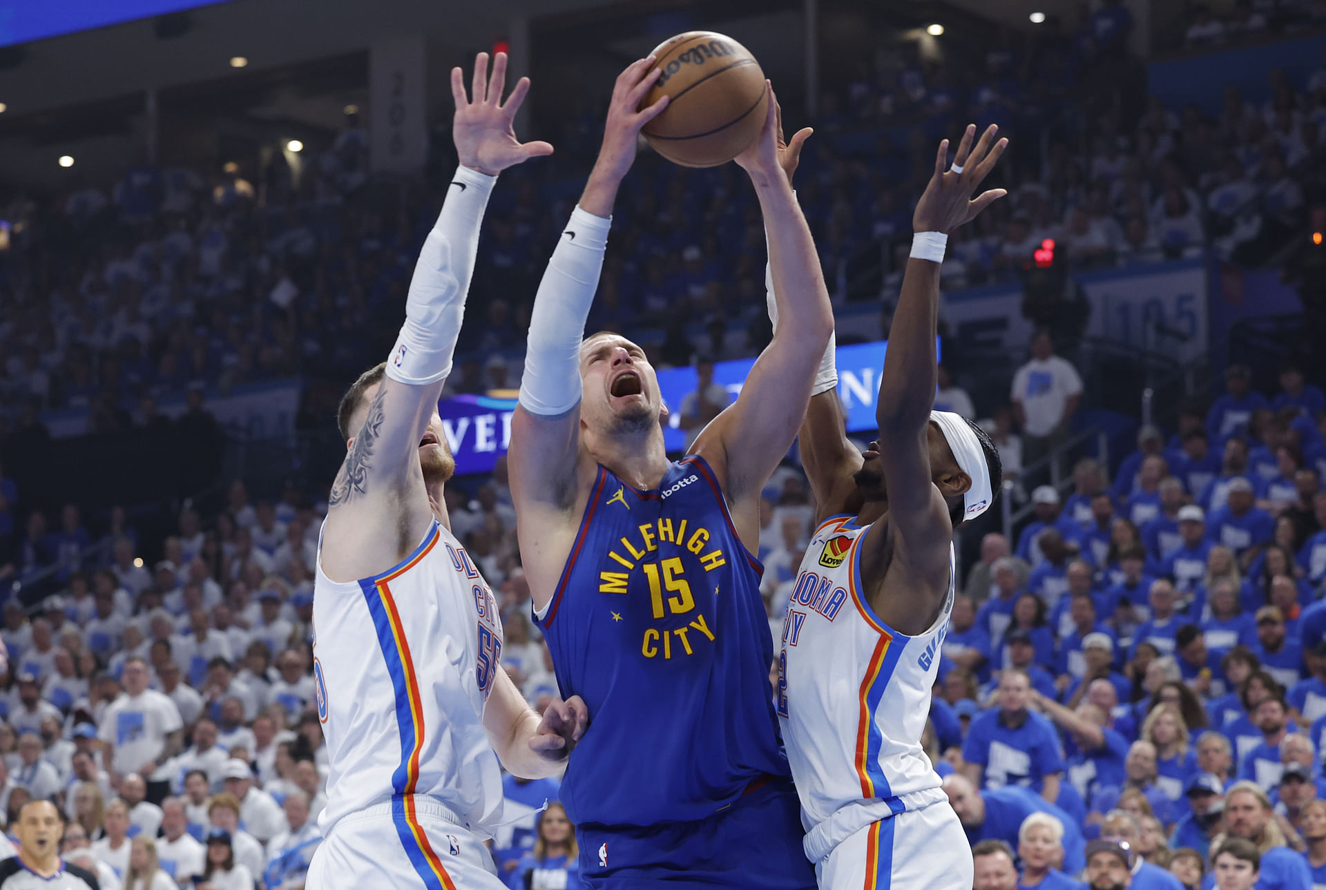 Estadísticas Denver Nuggets vs OKC Thunder, Juego 5, NBA 2025 semifinales oeste