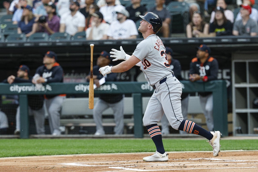 Kerry Carpenter hace 3 HRs, Tigers vencen a White Sox